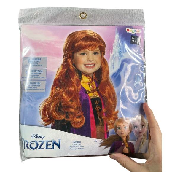 Disney Frozen Anna Costume Wig Only Child One Size (4+) Disguise Target NWT - Picture 1 of 3